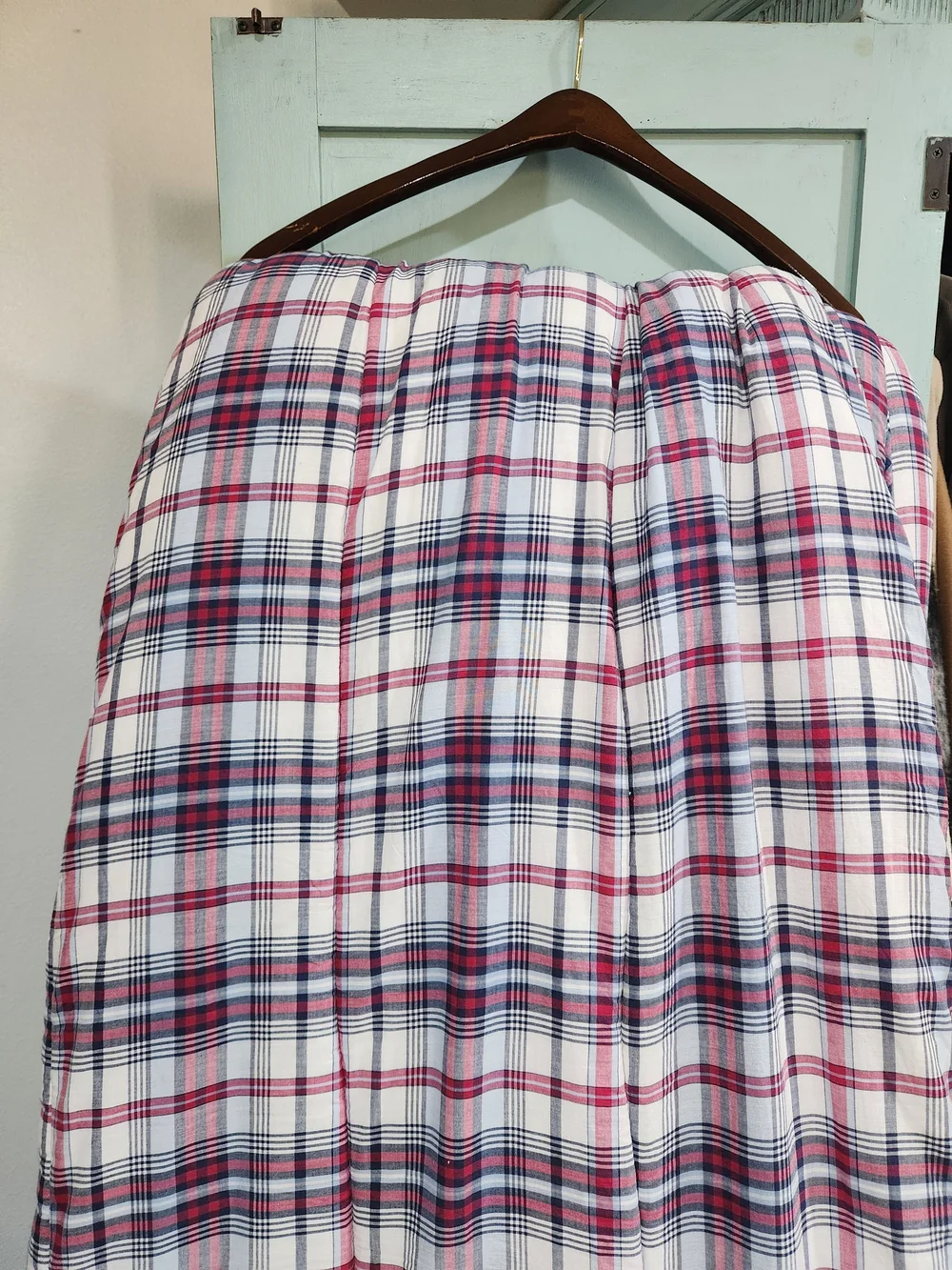 Vtge Ralph Lauren Plaid Cotton Comforter